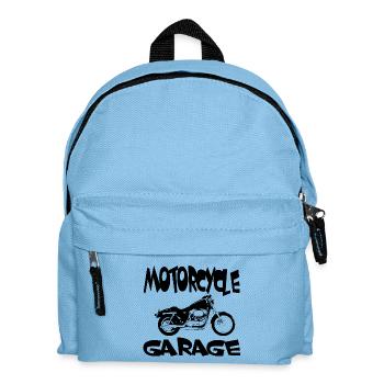 Motorrad - Kinder Rucksack - Hellblau - Vorne