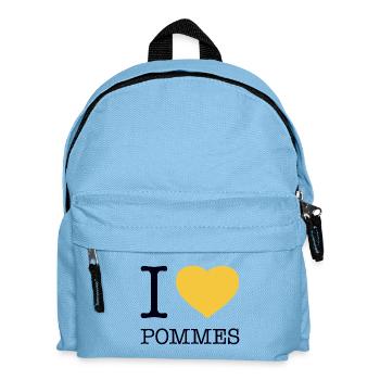 I love fries - Kids' Backpack - light blue - Front