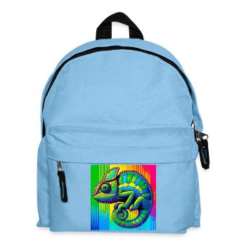 chameleon - Kids' Backpack - light blue - Front