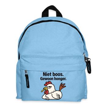 Don't get angry. Just hunger. - Kids' Backpack - light blue - Front