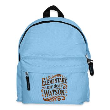 Elementary my dear Watson - Kids' Backpack - light blue - Front