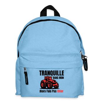 Cadeau Original Agriculteur - Sac à dos Enfant - bleu clair - Devant