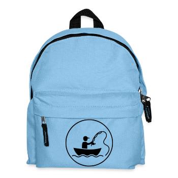 Fishing & Fishing | Petri Heil Hobby Logo - Kids' Backpack - light blue - Front