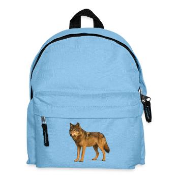 Wolf in Wilderness - Kids' Backpack - light blue - Front