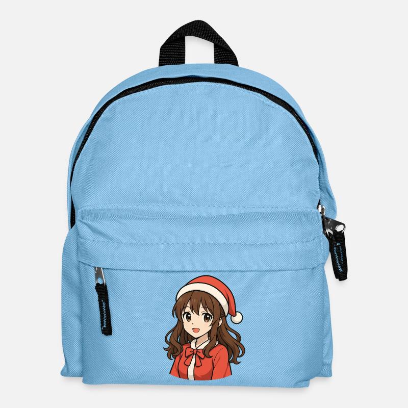 Fille d’anime magique de Noël - Sac à dos Enfant - bleu clair
