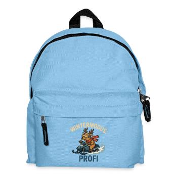 Wintermodus Profi - Kinder Rucksack - Hellblau - Vorne