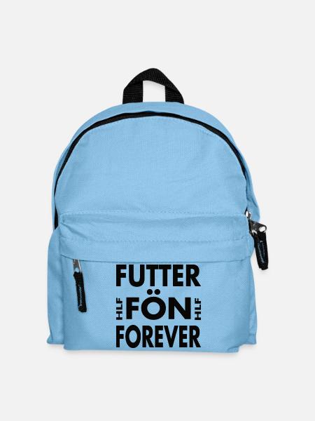 Futterfön - Heißluftfritteuse Für immer - Kinder Rucksack - Hellblau