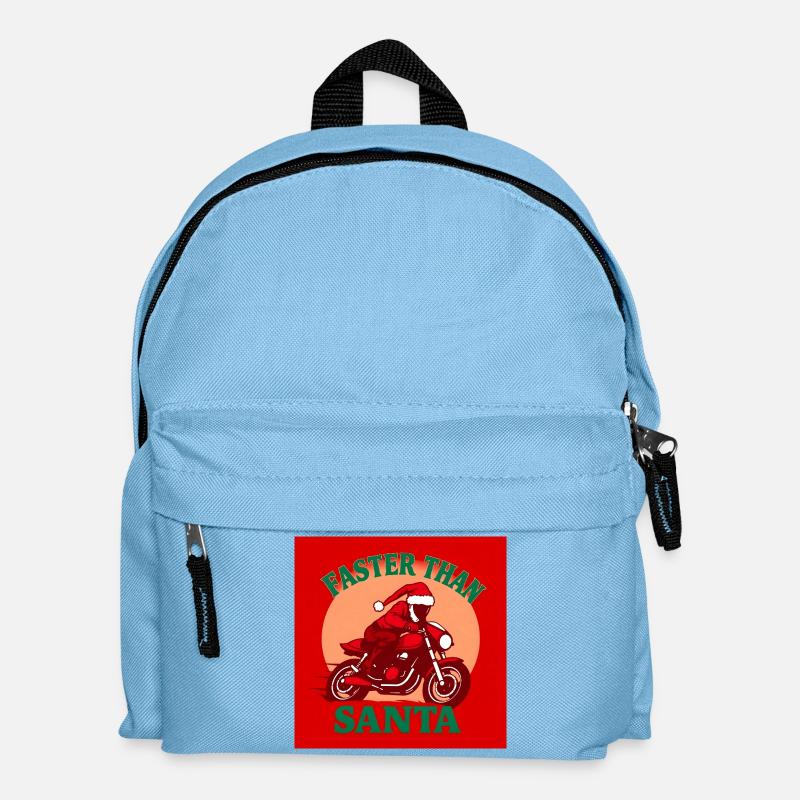 Faster than Santa - Kids' Backpack - light blue
