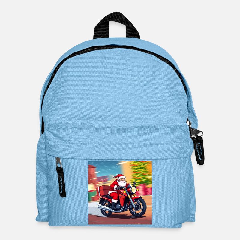 Santa's Fastest Reindeer - Kids' Backpack - light blue