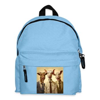 Trio de chèvres en affaires - Sac à dos Enfant - bleu clair - Devant