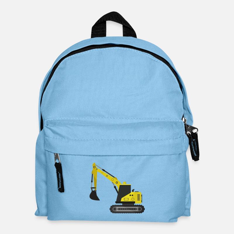 Bagger - Kinder Rucksack - Hellblau