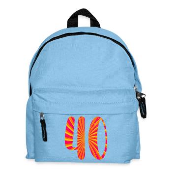 Vierzig Zahl 40. Geburtstag - Kinder Rucksack - Hellblau - Vorne