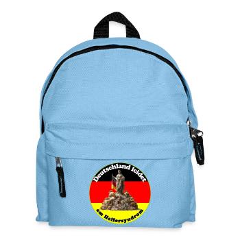 Germany has a helper syndrome - Kids' Backpack - light blue - Front