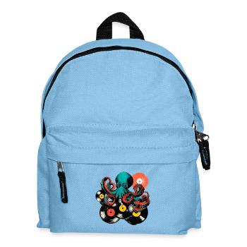 Mix vinyle Octopus - Sac à dos Enfant - bleu clair - Devant