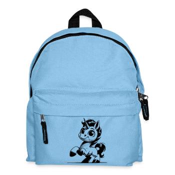 Wenn Einhörner einfach cool und charmant schauen - Kinder Rucksack - Hellblau - Vorne
