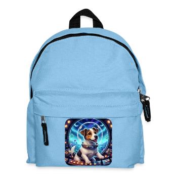 Cosmic Puppy in Space Capsule - Kids' Backpack - light blue - Front
