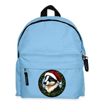 Blaireaux de Noël - Sac à dos Enfant - bleu clair - Devant