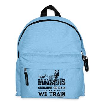 Belgian Malinois Dog Training Design - Kids' Backpack - light blue - Front