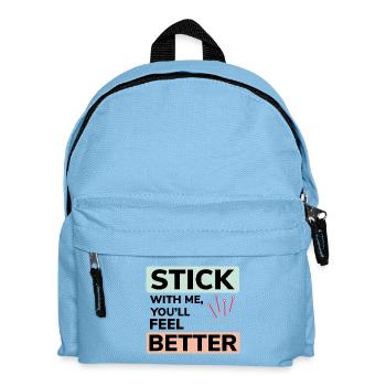Akupunkteur Bleib bei mir, du wirst dich besser fühlen - Kinder Rucksack - Hellblau - Vorne