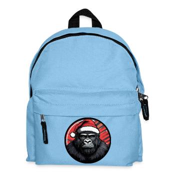 Nuit festive du Gorille Santa - Sac à dos Enfant - bleu clair - Devant