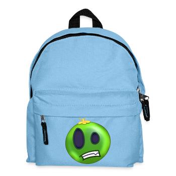 Green Anxious Lime Christmas Ball - Kids' Backpack - light blue - Front