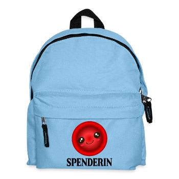 Hematology Blood donation Thank you donor - Kids' Backpack - light blue - Front