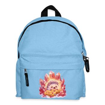 Kristall-Igel mit Cookie - Kinder Rucksack - Hellblau - Vorne