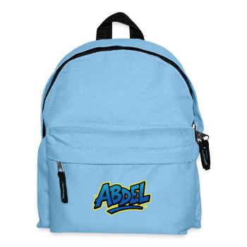 Graffiti Name Abdel ideal printable gift - Kids' Backpack - light blue - Front