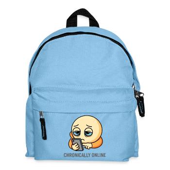 Chronisches Online Kid - Kinder Rucksack - Hellblau - Vorne