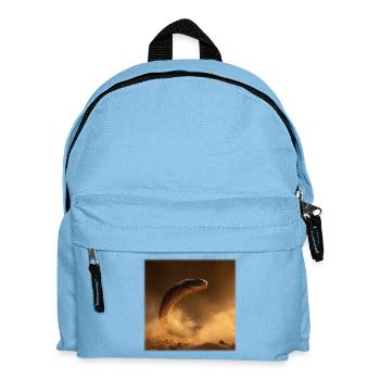 Cobra d’Or dans la poussière du désert - Sac à dos Enfant - bleu clair - Devant
