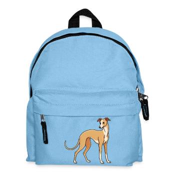 Lévrier italien - Sac à dos Enfant - bleu clair - Devant