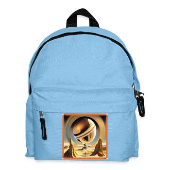 Primeval surreal orbital world - Kids' Backpack - light blue - Front