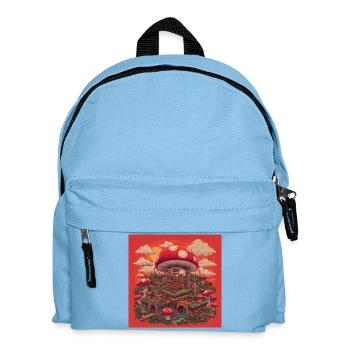 Mushroom Kingdom II - Kinder Rucksack - Hellblau - Vorne
