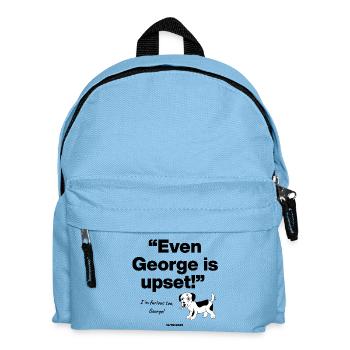 Even George Is upset, Barking Mad, Dog, Frustrated - Kinder Rucksack - Hellblau - Vorne