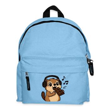 and the groundhog eats the chocolate - Kids' Backpack - light blue - Front