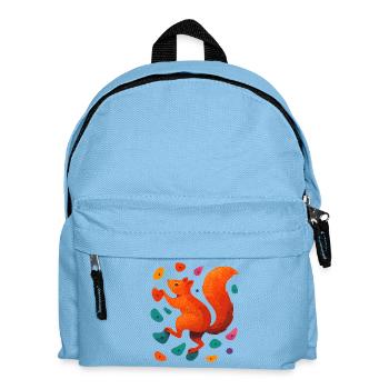 Cadeau de motivation pour l’escalade d’écureuil en bloc - Sac à dos Enfant - bleu clair - Devant