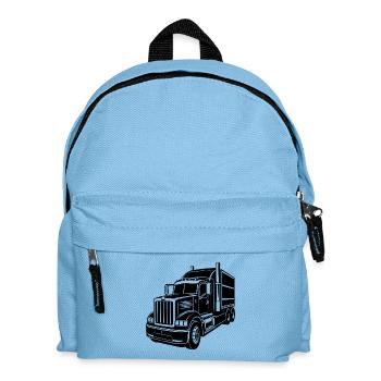 Sattelzug-Lastwagen - Kinder Rucksack - Hellblau - Vorne