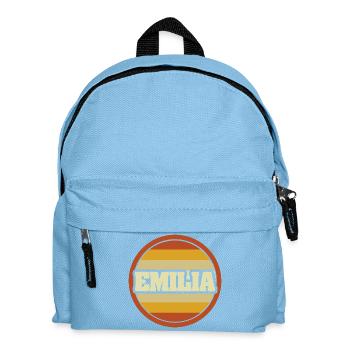 Prénom Emilia - Sac à dos Enfant - bleu clair - Devant