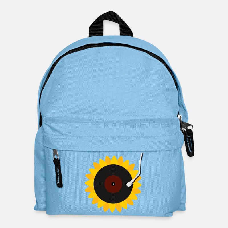 Sunflower Record - Kids' Backpack - light blue