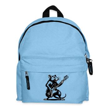 Bassrat in rock groove - Kids' Backpack - light blue - Front