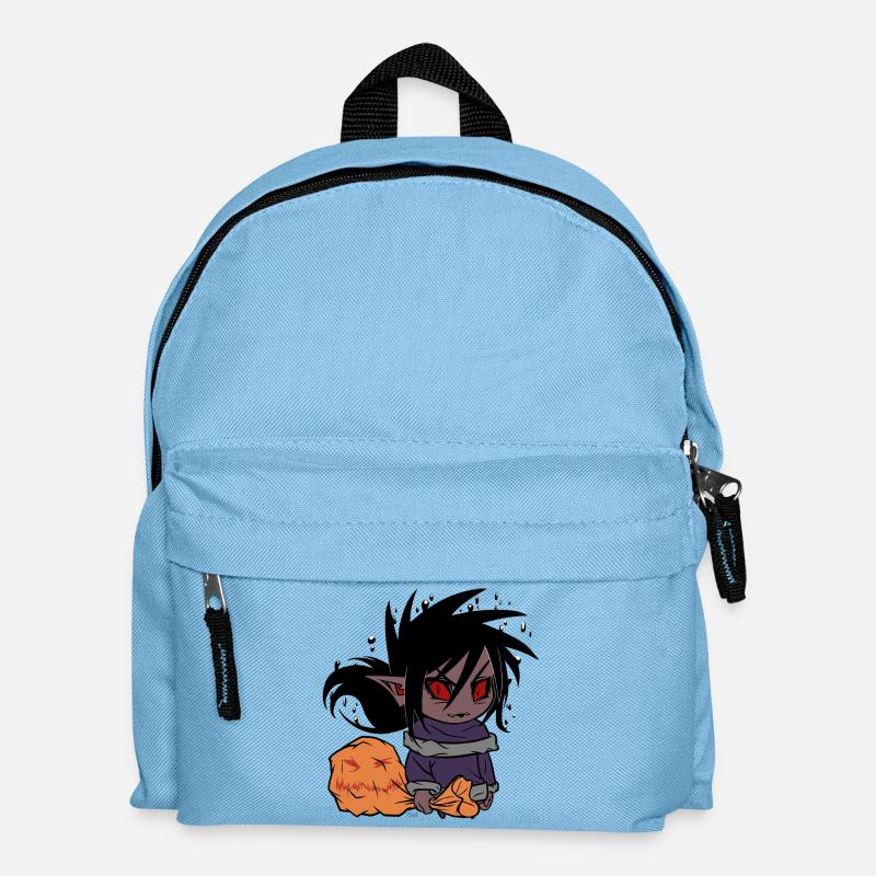 Chibi von Halloween - Kinder Rucksack - Hellblau