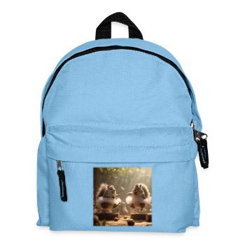 Dancing squirrels in tutu with acorns - Kids' Backpack - light blue - Front