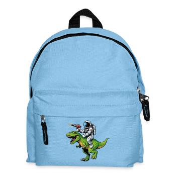Astronaut on Dino: Laser Hunt - Kids' Backpack - light blue - Front