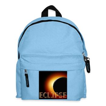 Éclipse solaire totale 2026 - Sac à dos Enfant - bleu clair - Devant