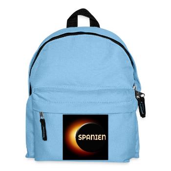 Éclipse solaire totale Espagne 2026 - Sac à dos Enfant - bleu clair - Devant