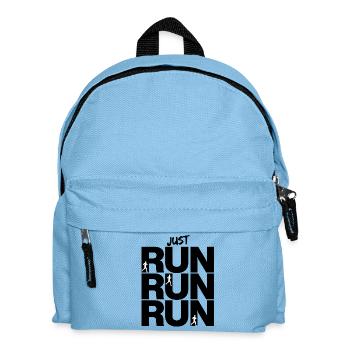 JUST RUN RUN RUN – GO! - Kids' Backpack - light blue - Front