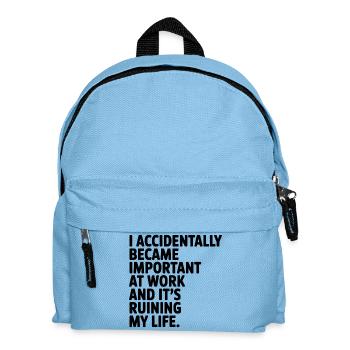 Accidentellement important au travail - Sac à dos Enfant - bleu clair - Devant
