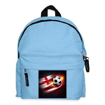 Flying football with flag breeze - Kids' Backpack - light blue - Front