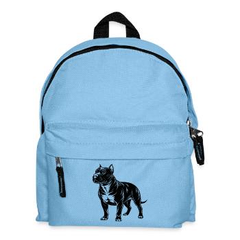 Amerikanischer Pitbull - Kinder Rucksack - Hellblau - Vorne
