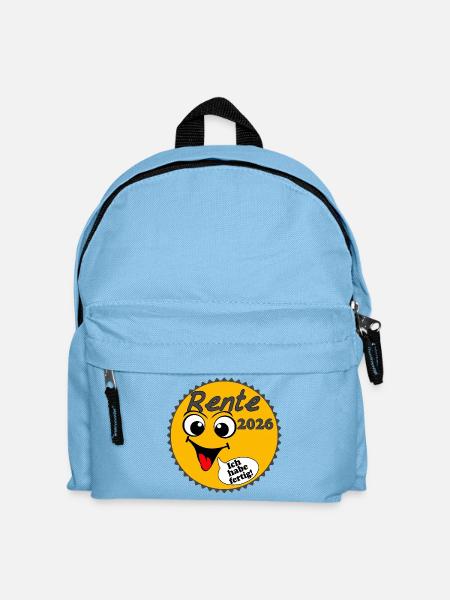 Rente 2026 Sonnenschein Ich habe ... - Kinder Rucksack - Hellblau